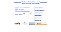 Desktop Screenshot of marken-recht.de
