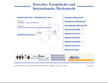 Tablet Screenshot of marken-recht.de